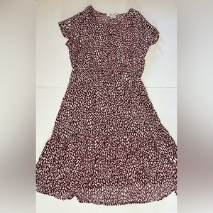 Passport Red and White Floral/Leaf Print